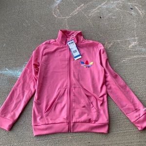 Kids pink size 9/10 year old adidas track suit NWT